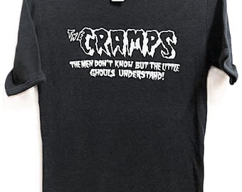 Vintage 70er Jahre THE CRAMPS Psychobilly Punk-Rock-Konzert-Tournee-T-Shirt