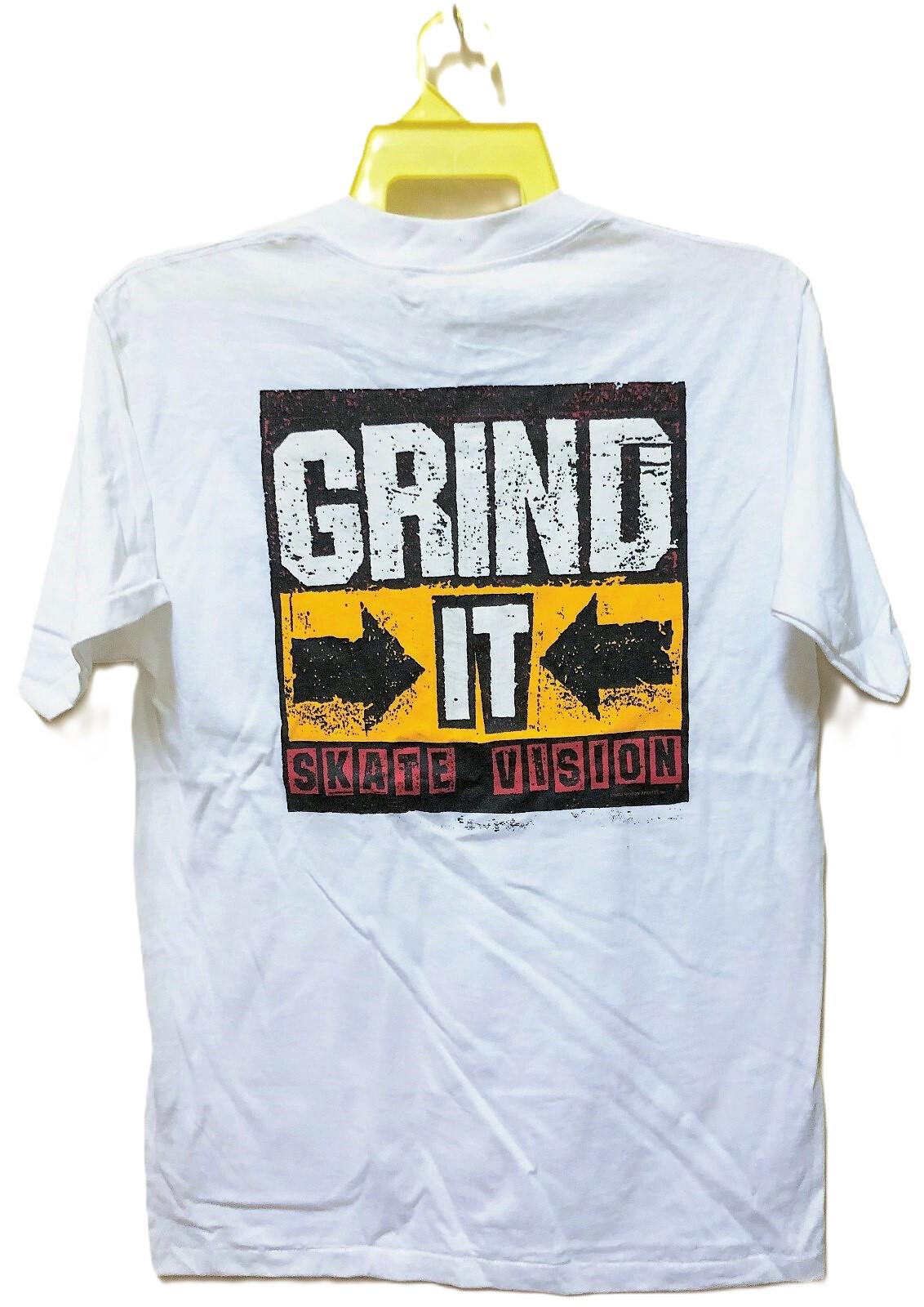Vintage 80s 1988 VISION STREET WEAR Grind It Skateboards T Shirt