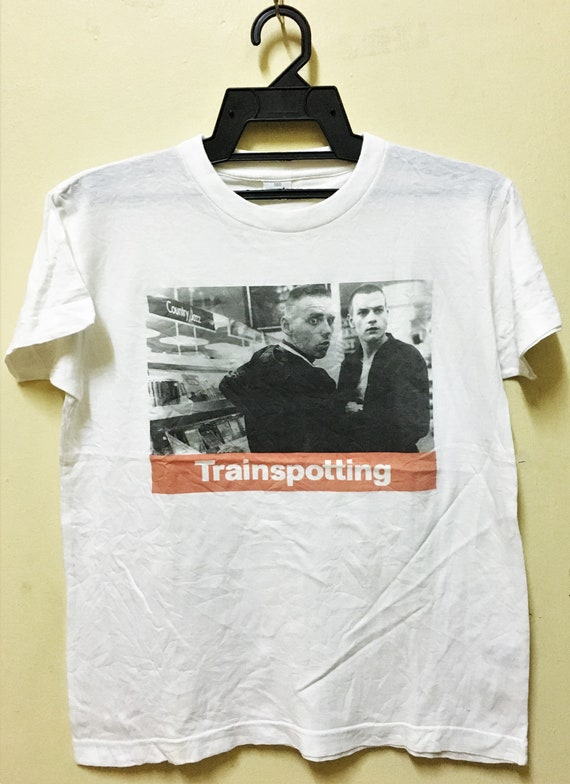 vintage 90s TRAINSPOTTING Movie T-shirt Punk Ewan