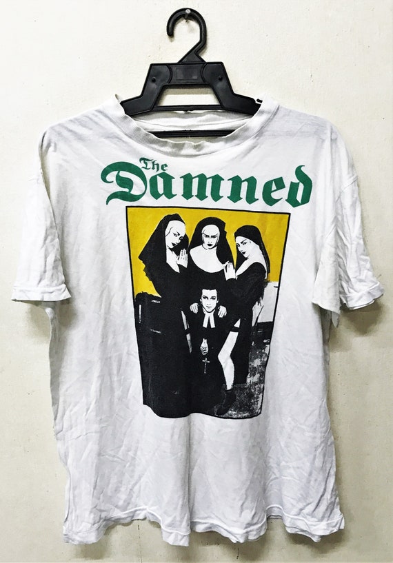 Vintage 80 1982 THE DAMNED Punk Rock Punk Gothic T