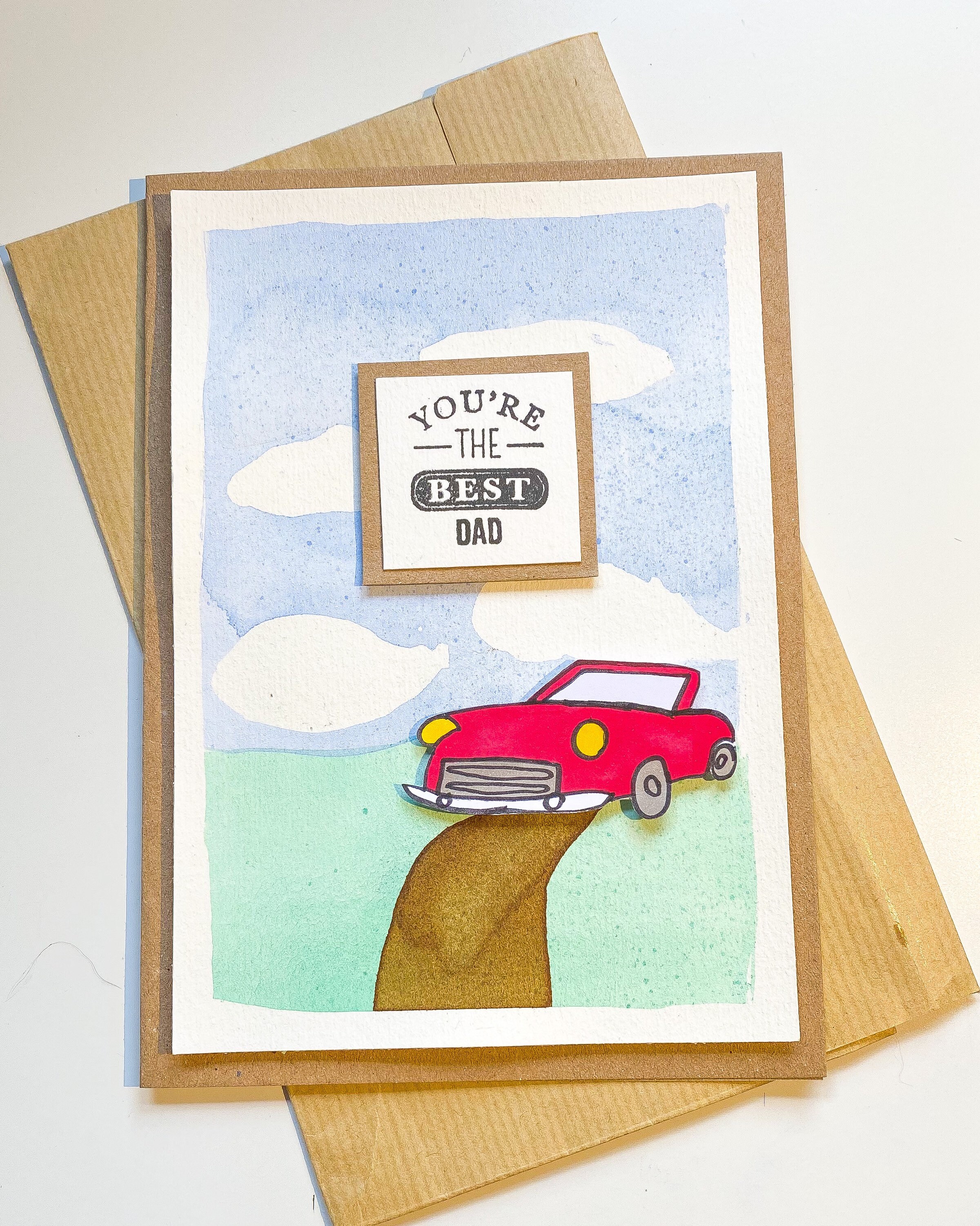 Handmade Happy Birthday Dad Card Etsy
