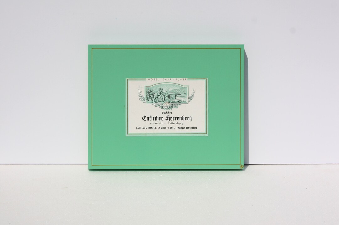 Vintage German Wine Label Wall Art Etsy