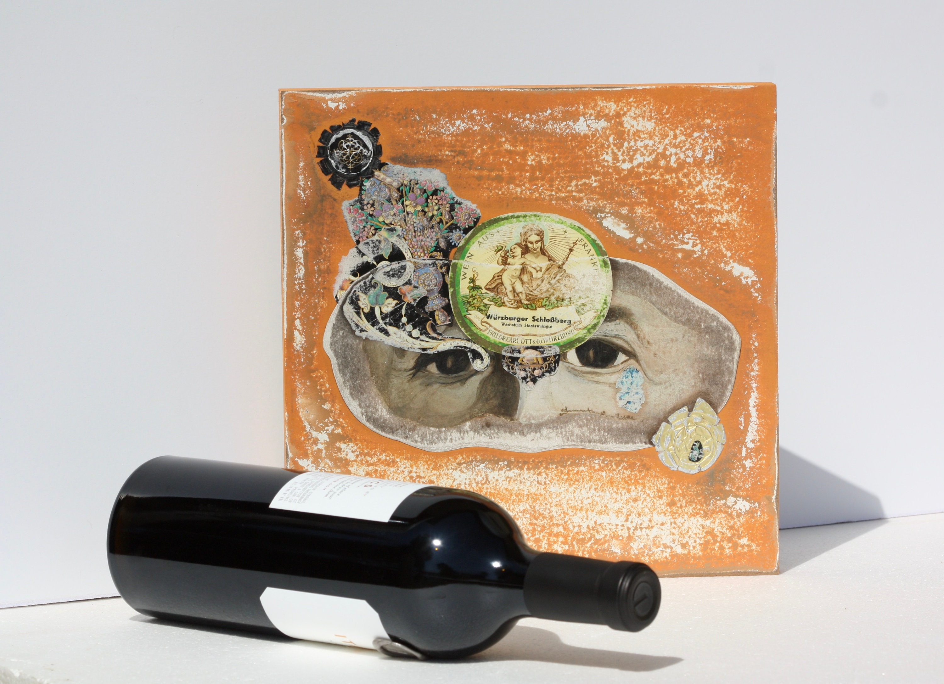 Vintage German Wine Label Wall Art Etsy