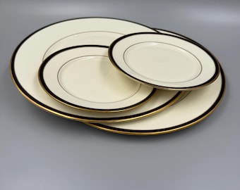 Lenox Urban Lights Dinnerware Set Vintage Lenox Plates Set of 4 American Home Collection Fine China USA