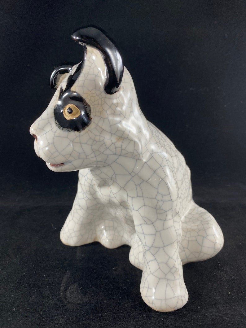 Scottie Dog Ceramic Statue / Vintage Dog Figurine Spuds Etsy