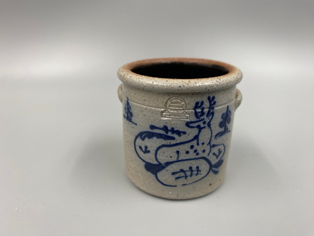 Rowe Pottery / Vintage Rowe Pottery / Rowe Pottery Miniature Cobalt Two