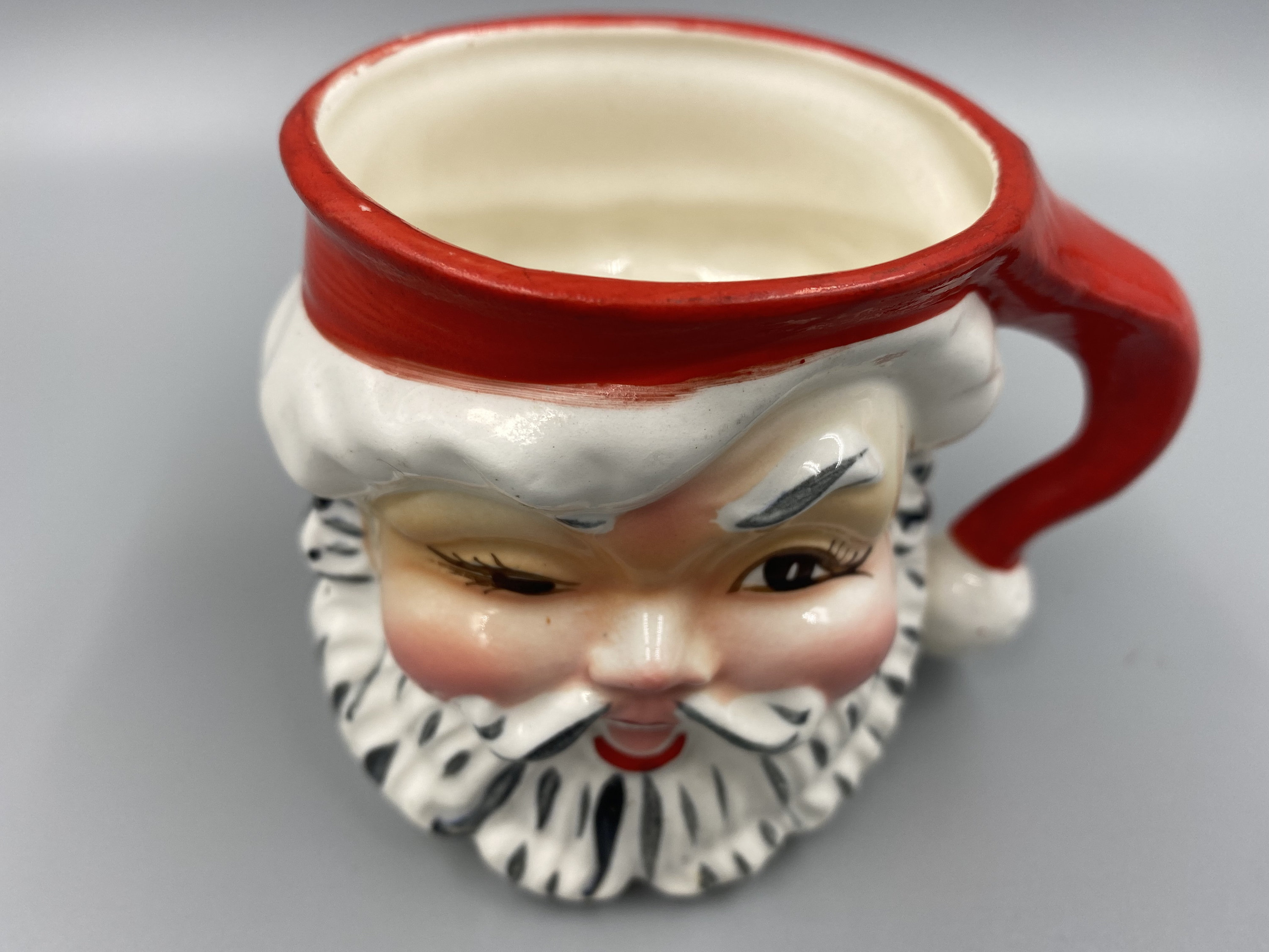 Napco / Vintage Napco / Napco Santa Mug / Winking Santa / Etsy