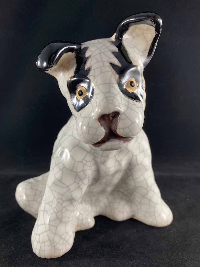 Scottie Dog Ceramic Statue / Vintage Dog Figurine Spuds Etsy