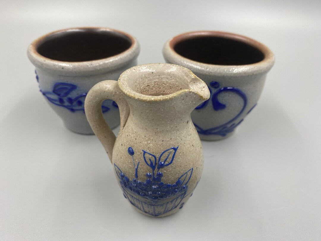 Salmon Falls Stoneware / Vintage Salmon Falls Stoneware Set of 3