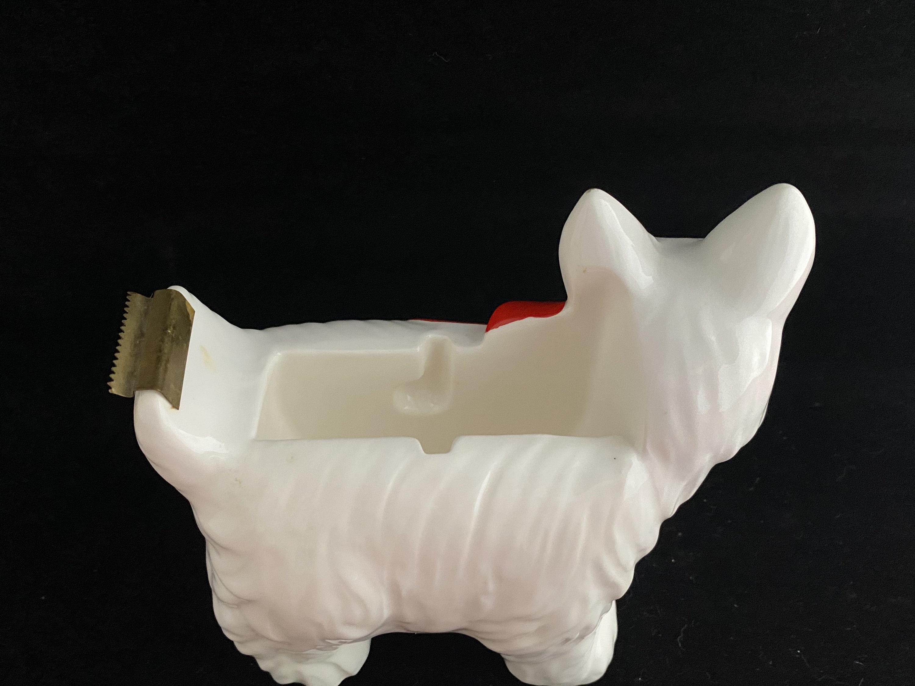 Glue & Adhesives Papercraft Vintage Tape Dispenser Ceramic Scotty dog