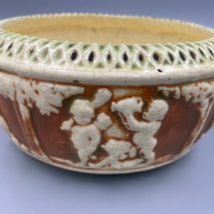 Roseville / Roseville Donatello / Antique Roseville Pottery / Roseville Pottery Donatello Bowl / Roseville Art Pottery Donatello Planter