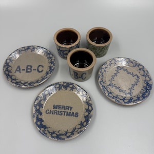 Beaumont Bros Pottery ミニキャニスター 5個セット Beaumont Brothers Pottery Mini Crock - Etsy
