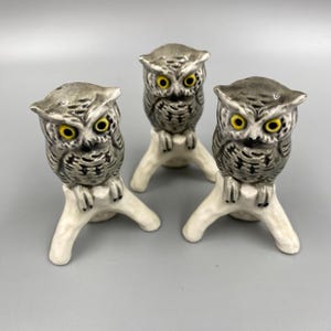 Goebel / Vintage Goebel / Owl Set of 3 / Goebel Owl Figurine Set / Vintage Owl Figurine