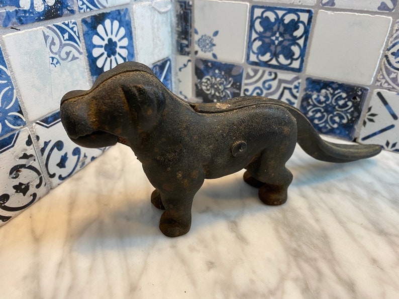 Dog Cast Iron Nutcracker / Cast Nutcracker / Original Paint Etsy