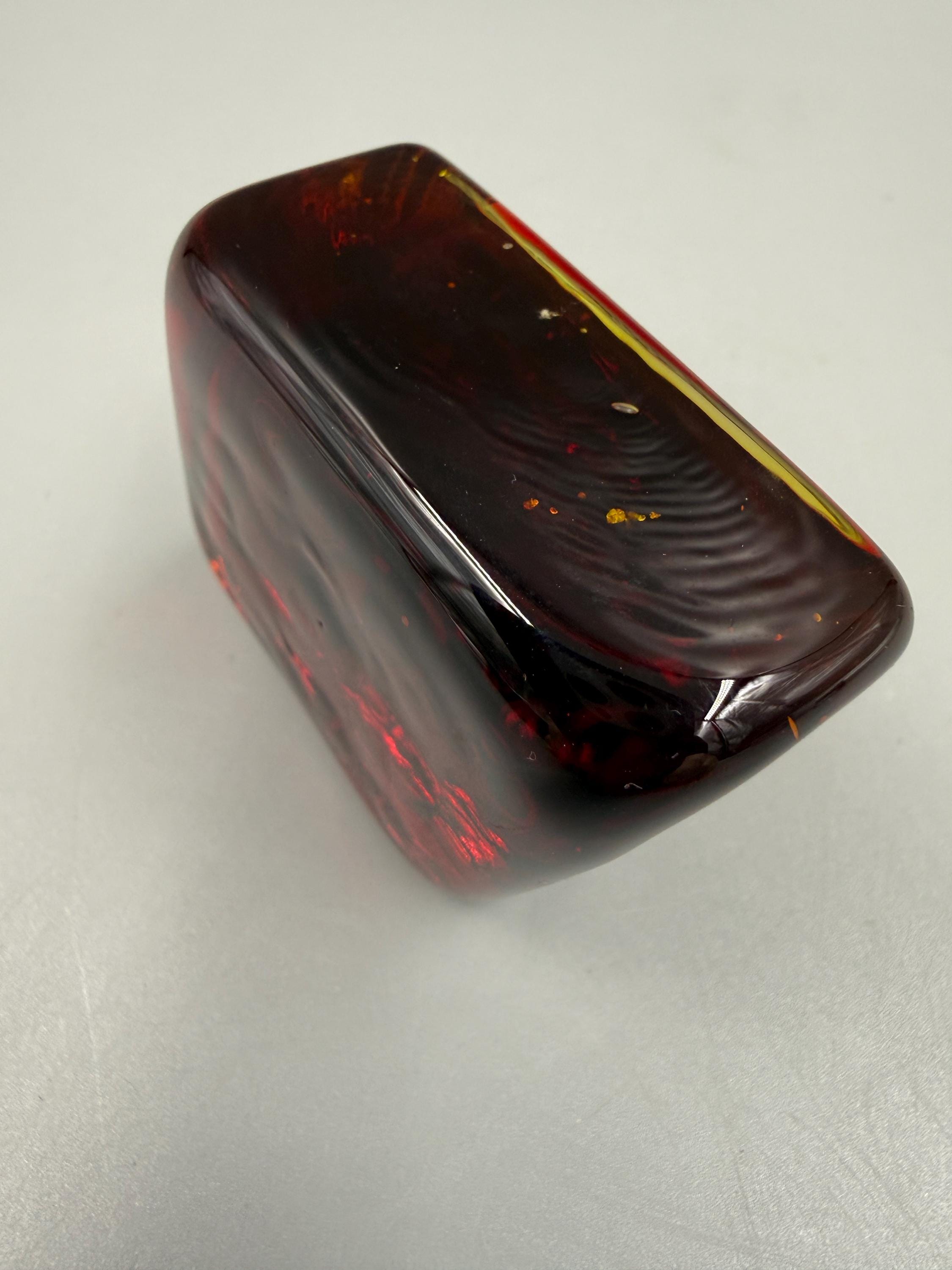 Ruby Paperweight Boyd Crystal Art Glass Ruby Red Paperweight Advertising Embossed B ...