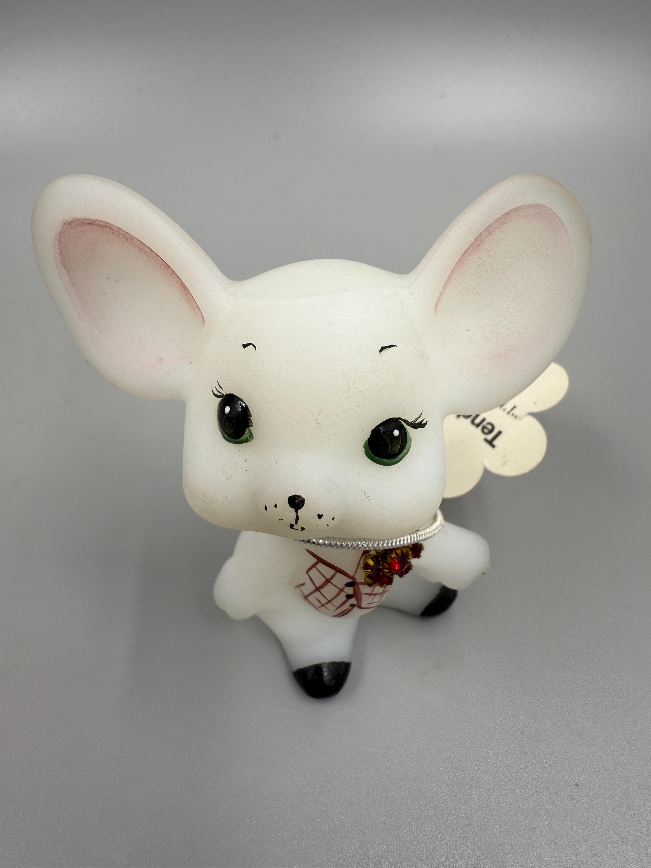 貴重！ Fenton Boutonniere Buddy マウス型置物 Fenton Boutonniere Buddy - Etsy
