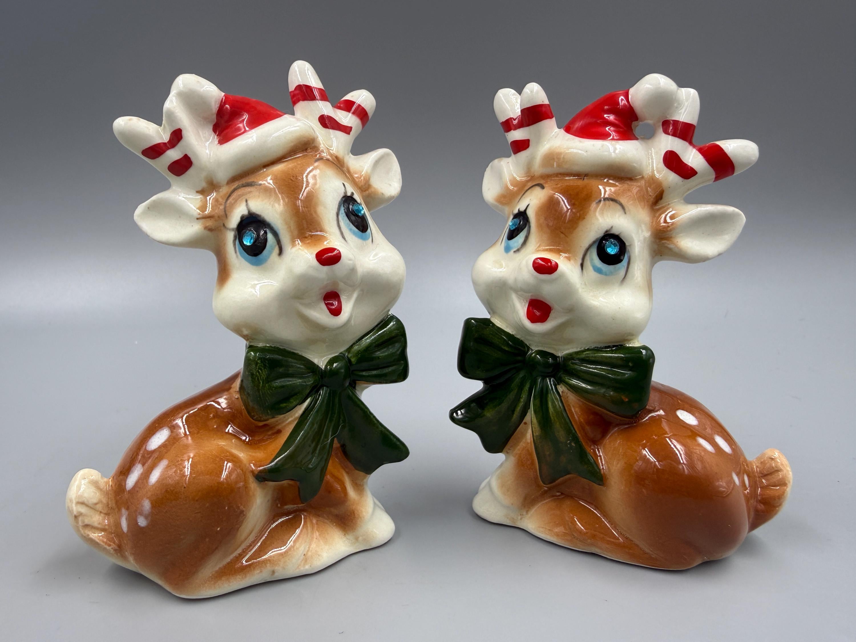 オールドジャパン  米国輸出用 クリスマス陶器置物 Reindeer Vintage Japan Ceramic - Etsy