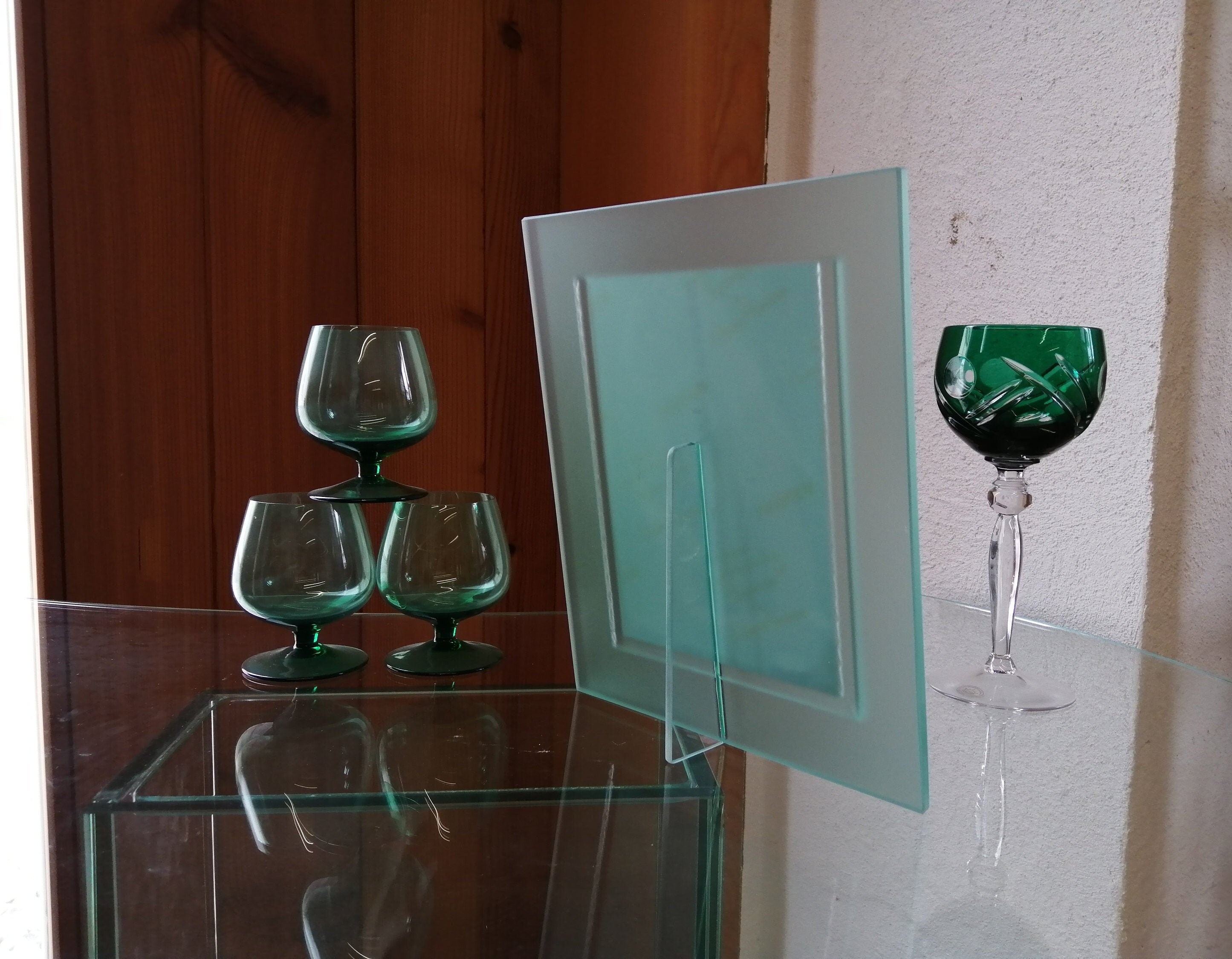 Glass Frame green Satinato Image interchangeable Photo Etsy