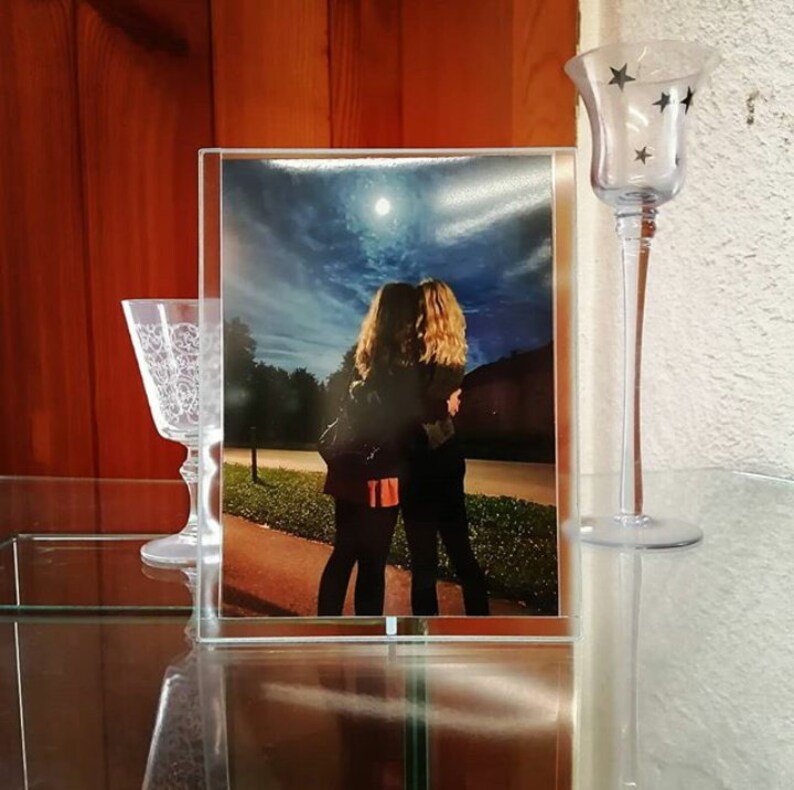 Glass Picture Frames Clear Glass Image Interchangeable Etsy