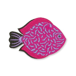 Tropische Fisch-Stickerei-Designs Angeln Stickmuster Maschinenstickerei für Babydecken T-Shirts Kissen Servietten Taschentücher Taschen