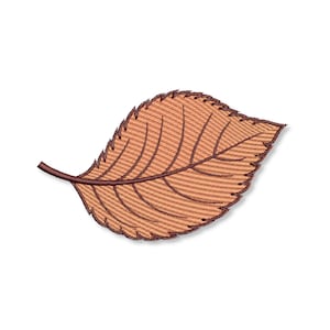 LEAF machine embroidery design 4.5&#39;&#39; 4&#39;&#39; 3.5&#39;&#39; 3&#39;&#39; 2.5&#39;&#39; 2&#39;&#39;, Instant download, Machine embroidery leaves