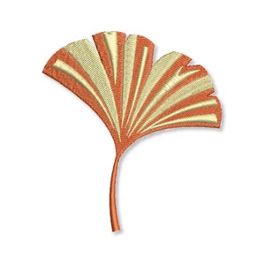 Ginkgo leaf embroidery design Embroidery ginkgo leaf Embroidery designs ginkgo biloba for garden flage napkins shopper towel t-shirt