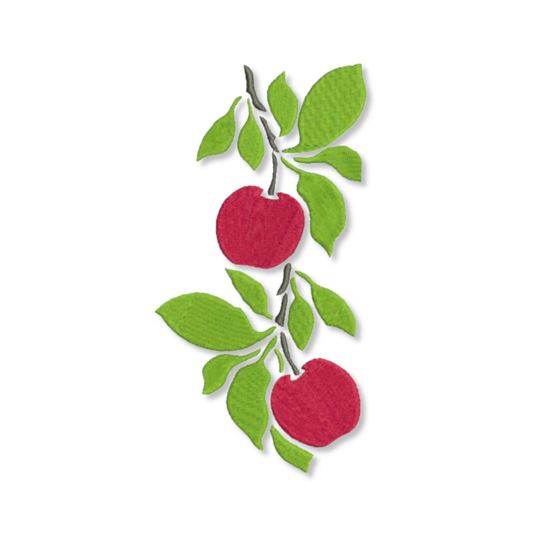 CHERRY Machine Embroidery Designs 7''5'' 4.5''4'' 3.5'', Instant