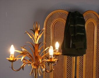 Floor Lamps Gold, Coco Chanell Style, Mid-Century 70s Hollywood Regency