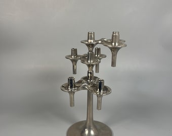 BMF Nagel Model Orion 3-piece set with stand - candle holder plug-in system from the 1970s