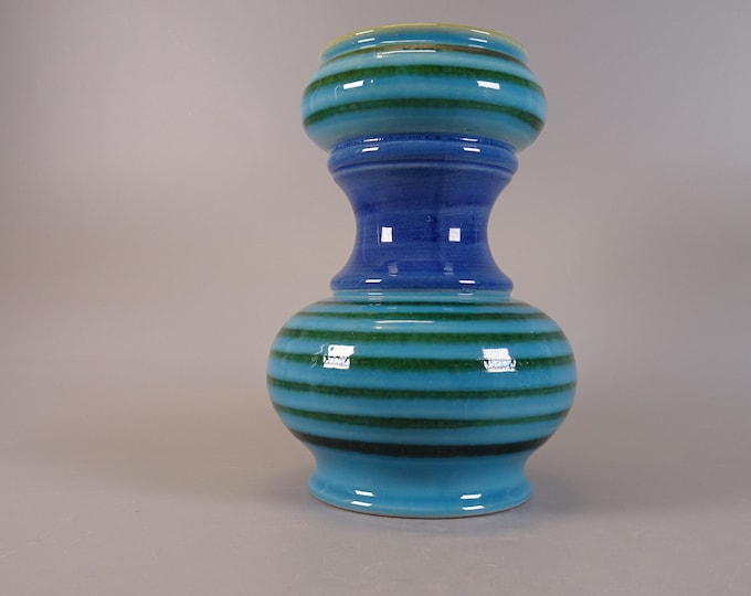 Light blue WGP ceramic vase from the 1970s