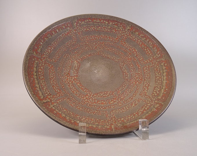 1970s West Germany fruit bowl decorative plate studio ceramics