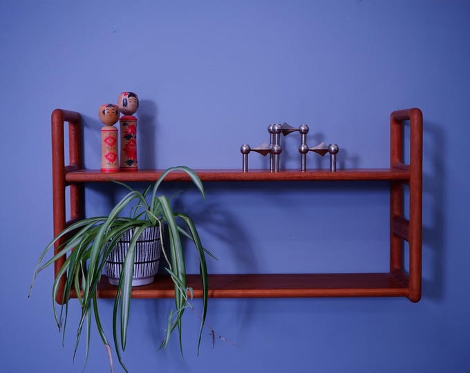 Dyrlund Skandi wall shelf teak from the 1970s NO.7