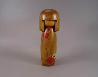 Kokeshi doll wooden figure from Japan vintage, 70s -80s