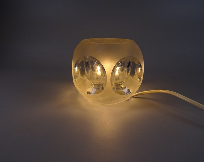 Peil Putzler table lamp, cube lamp, 70s lamp, Modernist Germany, Mid Century Interior