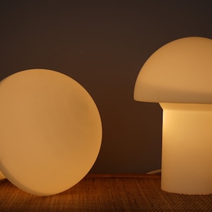 Set of 2 Mushroom table lamp Set of 2 table lamps, mushroom lamp, 70s lamp, Modernist Germany, Mid Century Interior