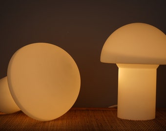 Set of 2 Mushroom table lamp Set of 2 table lamps, mushroom lamp, 70s lamp, Modernist Germany, Mid Century Interior