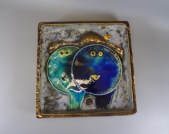 Schäffenacker Zodiac Sign "Gemini" Wall Plate 1970s Decor Studio Ceramic Design