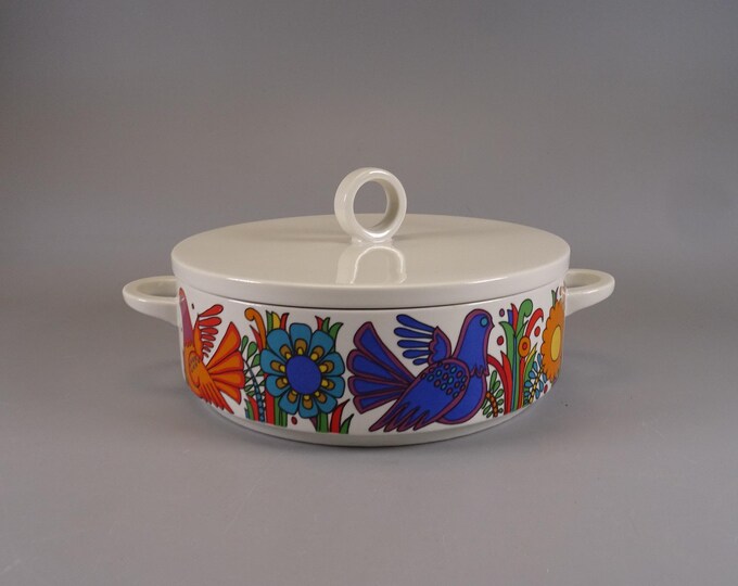Villeroy and Boch Acapulco Bowl, Serving Dish, 1970s Boho Tableware, Mid-Century Kitchenware, Christine Reuter. (1)