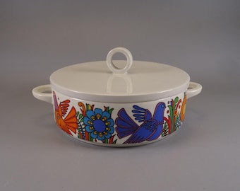 Villeroy and Boch Acapulco Bowl, Serving Dish, 1970s Boho Tableware, Mid Century Kitchenware, Christine Reuter. (2)