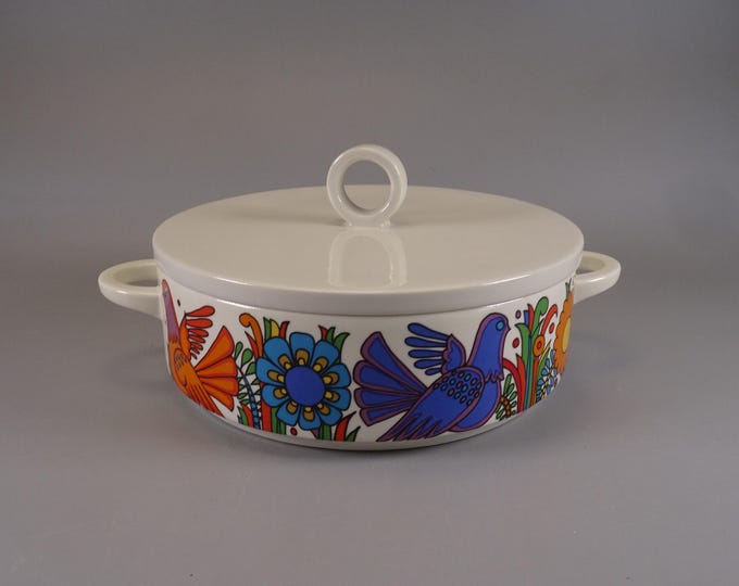 Villeroy and Boch Acapulco Bowl, Serving Dish, 1970s Boho Tableware, Mid Century Kitchenware, Christine Reuter. (2)