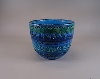 Bitossi planter in blue, from the 1960s