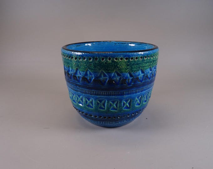 Bitossi planter in blue, from the 1960s