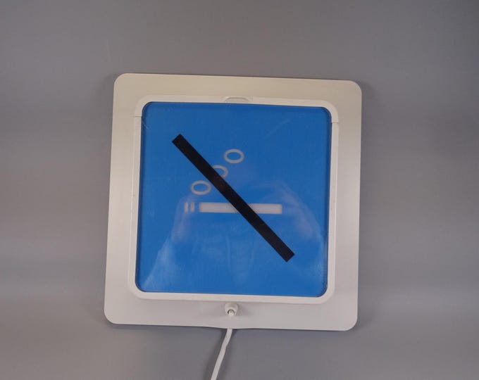 Vintage IKEA light sign Skugge wall lamp with changeable motif