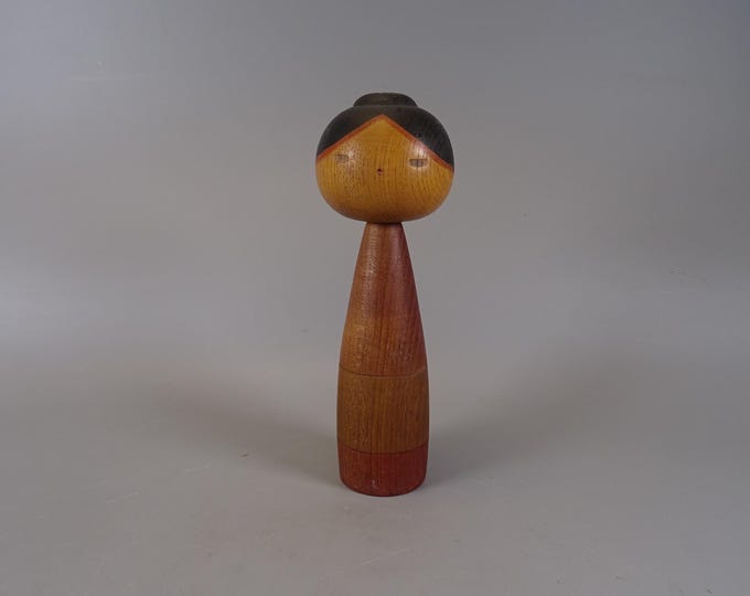 Kokeshi doll wooden figure from Japan vintage, 70s -80s
