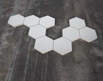 Space Age Hexagon Mirror Wall Panels from the 60s 70s