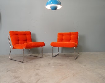 Seltene  Ikea Sessel Design GILLIS LUNDGREN. Ein Paar „Revolt“  1970er Jahre.