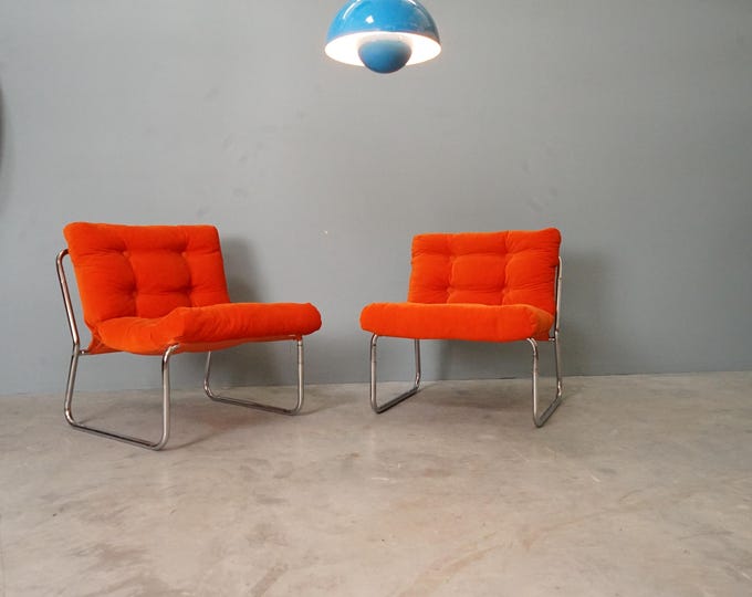 Seltene  Ikea Sessel Design GILLIS LUNDGREN. Ein Paar „Revolt“  1970er Jahre.