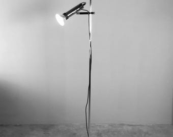 Minimalist floor lamp by Staff, chrome, with 1 light from the 1970s