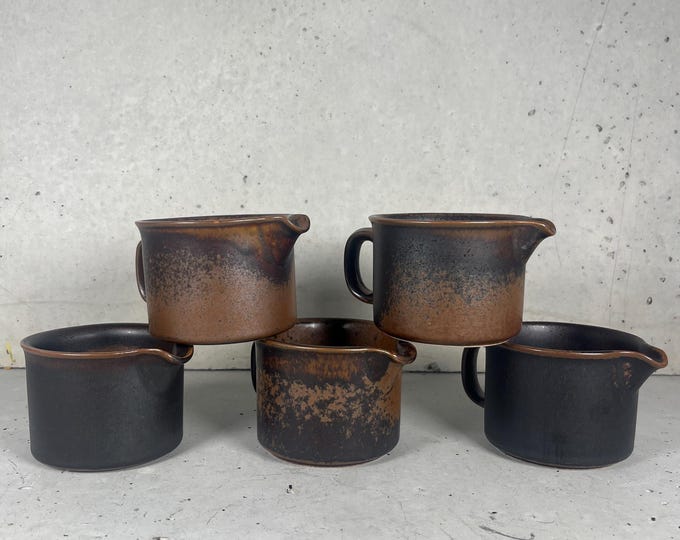 Arabia Ruska 1 of 5 milk jugs Design by Ulla Procope Arabia Finland