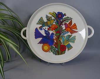 Villeroy and Boch Acapulco cake plate 70s Boho tableware, Mid Century Kitchenware Christine Reuter